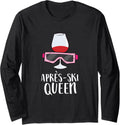 Apres Ski Queen Long Sleeve T-Shirt - Fun Apres Ski Outfit