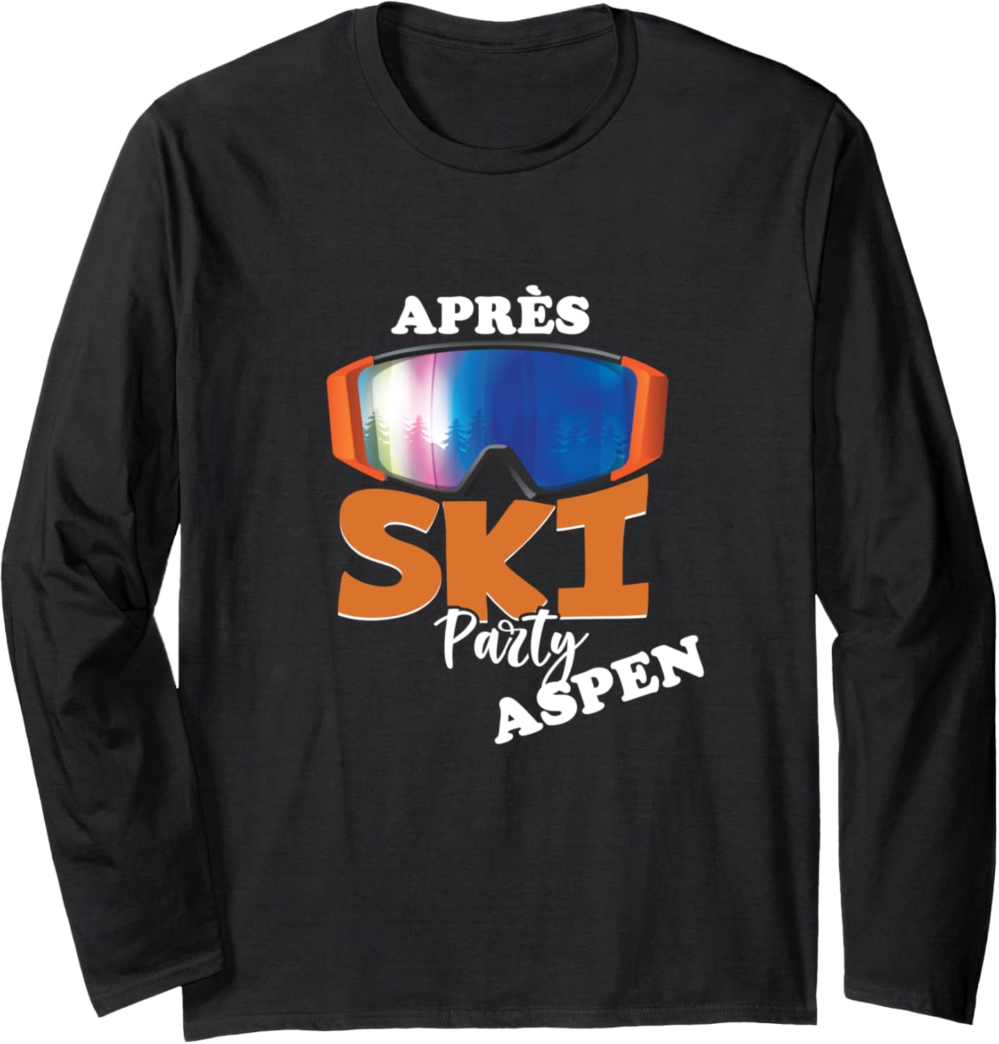 Aspen Mountain Party Long Sleeve T-Shirt - Ski in Style!