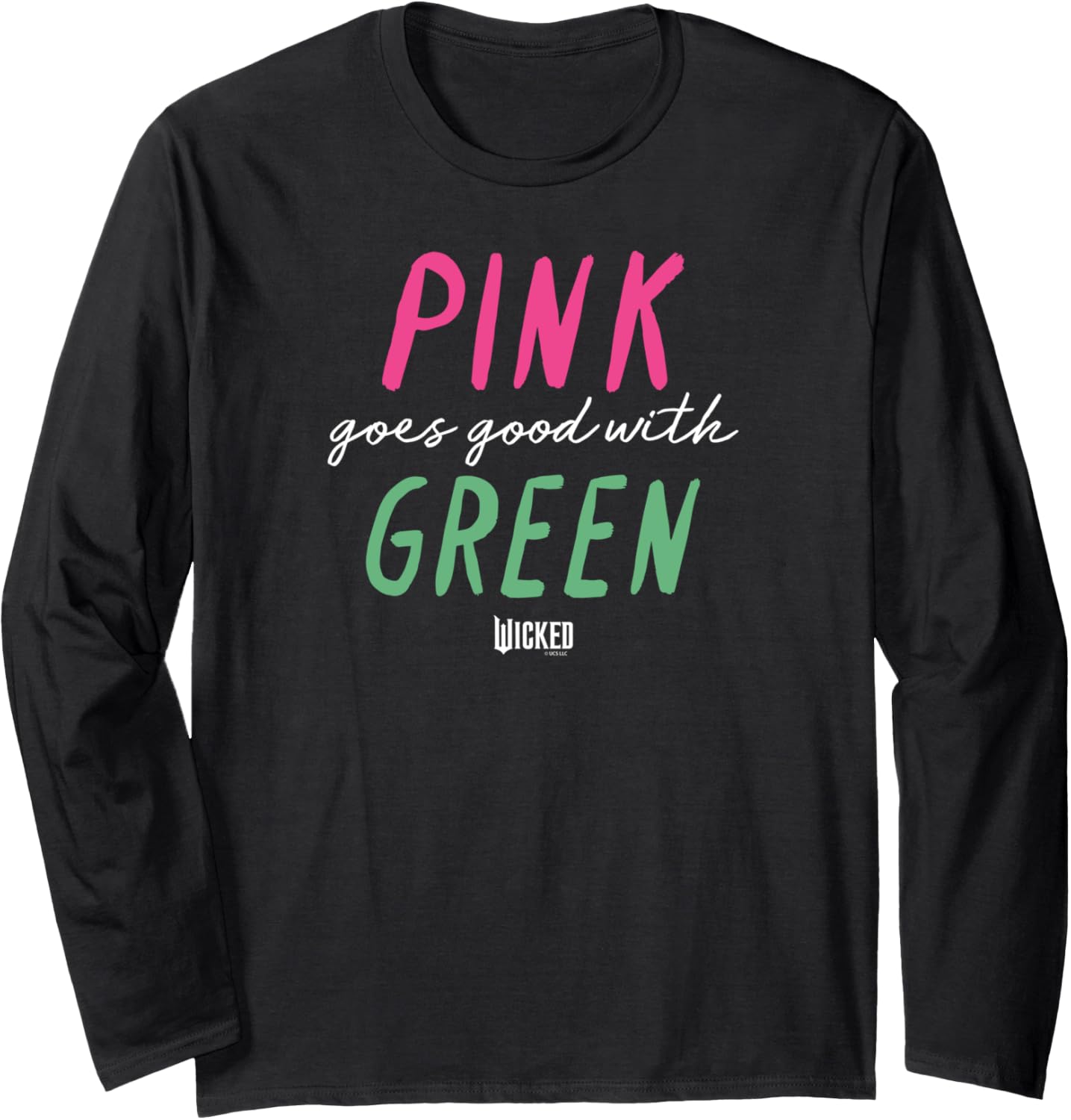 Pink Long Sleeve Shirt Perfect with Green
