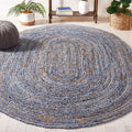 SAFAVIEH 6x9 Oval Jute & Cotton Rug - Cape Cod Collection