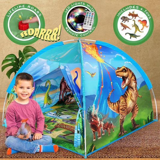 Dino Paradise Super Dome with Roar Button - Epic Dinosaur Tent