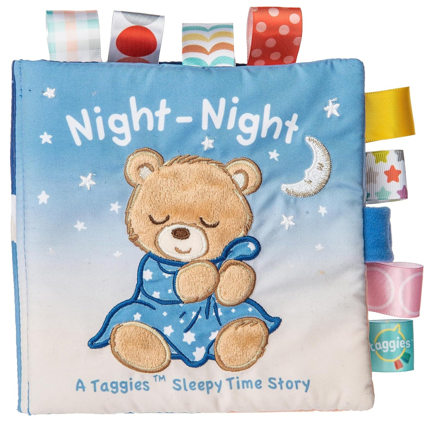Mary Meyer Taggies Starry Night Teddy Soft Book - Sensory Stimulation