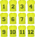 12 pcs Duramesh Pinnies/Scrimmage Vest - Numbered Team Pinnies