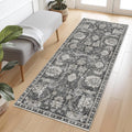 Washable Area Rug 2ft6ft' x 8ft - Non-Slip Vintage Tribal Runner