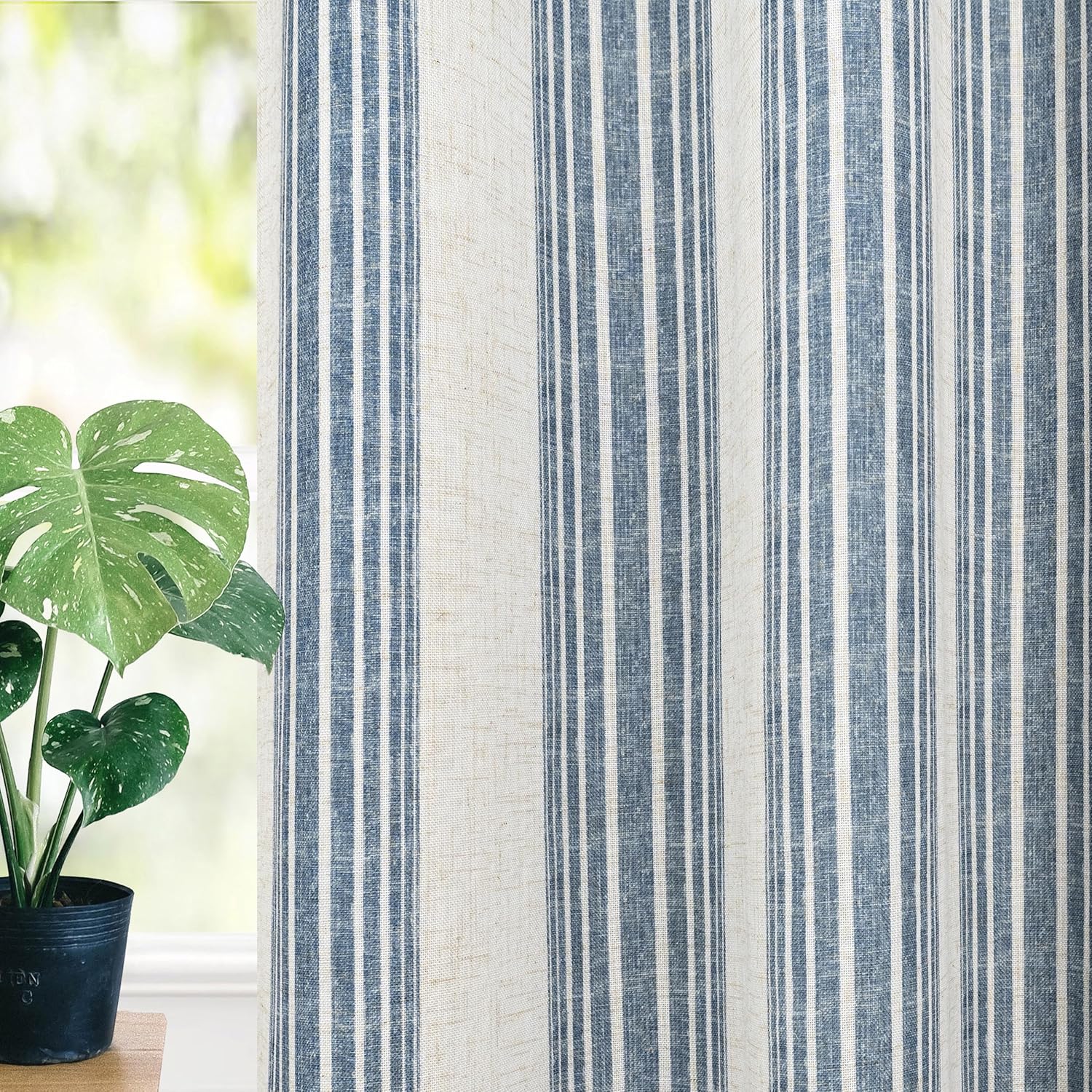 DriftAway Chris Linen Blackout Curtains for Elegant Home Decor
