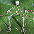 Halloween Skeleton Yard Stakes 5 Pc Set - Realistic Buried Claw Props