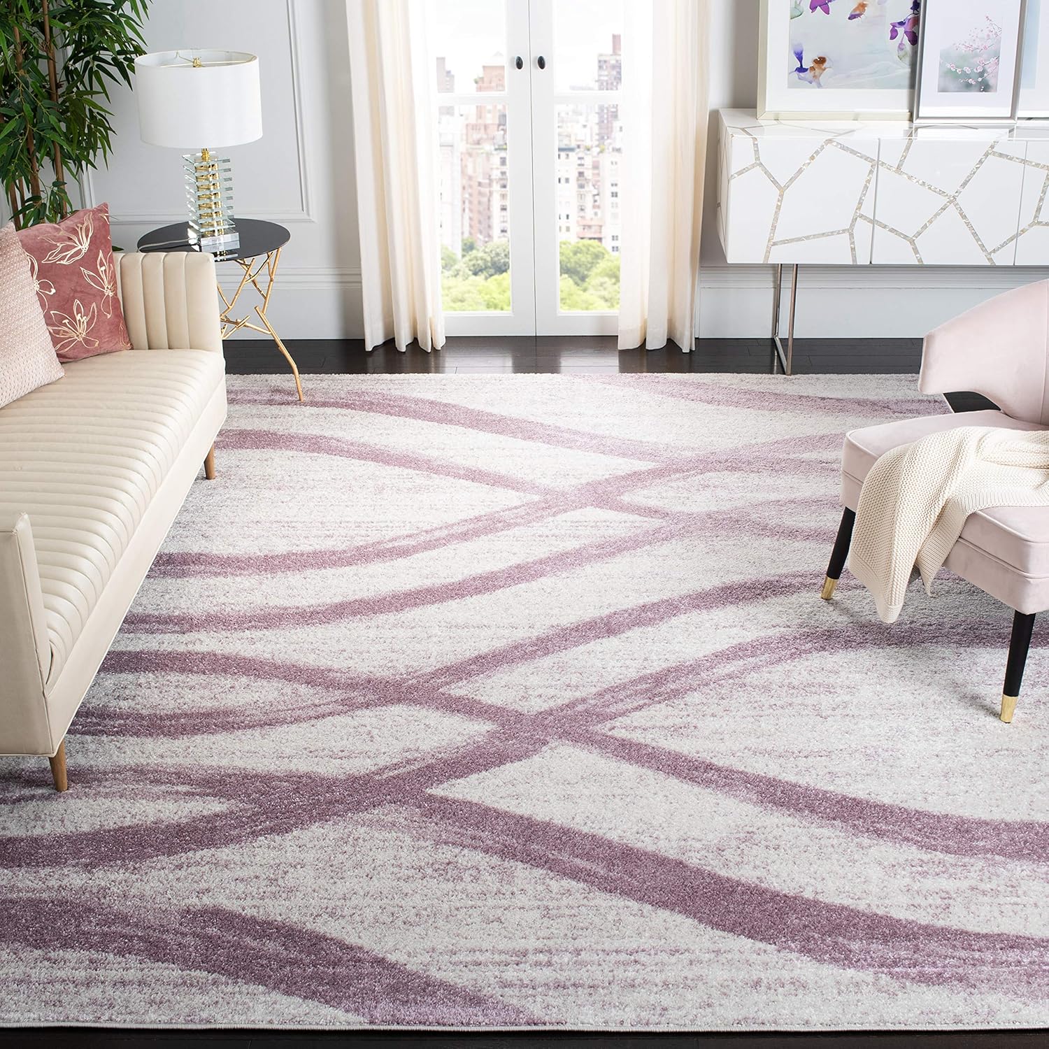 SAFAVIEH Adirondack Collection Area Rug - Modern Wave Design