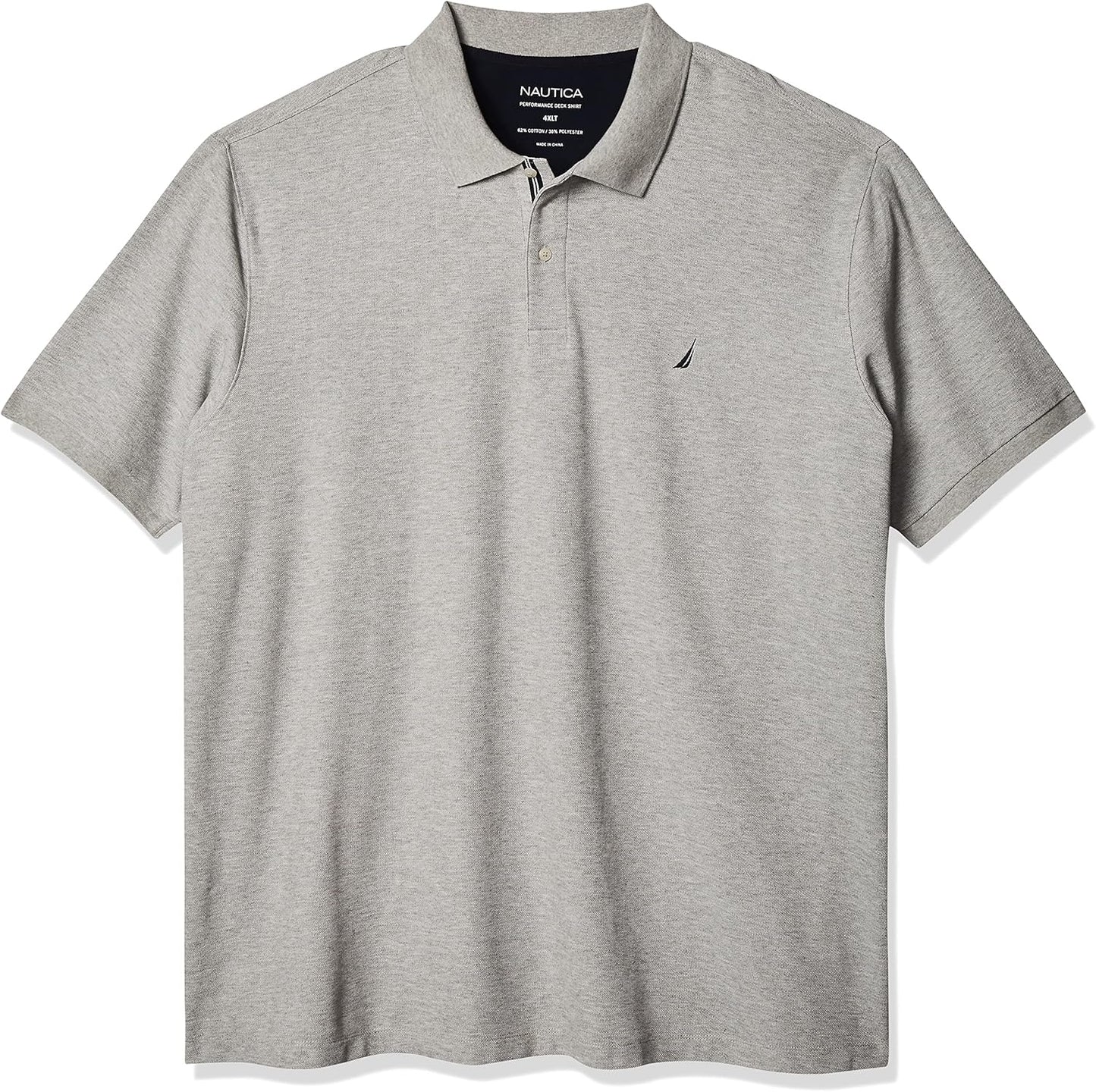 Nautica Men's Big and Tall Classic Fit Performance Deck Polo