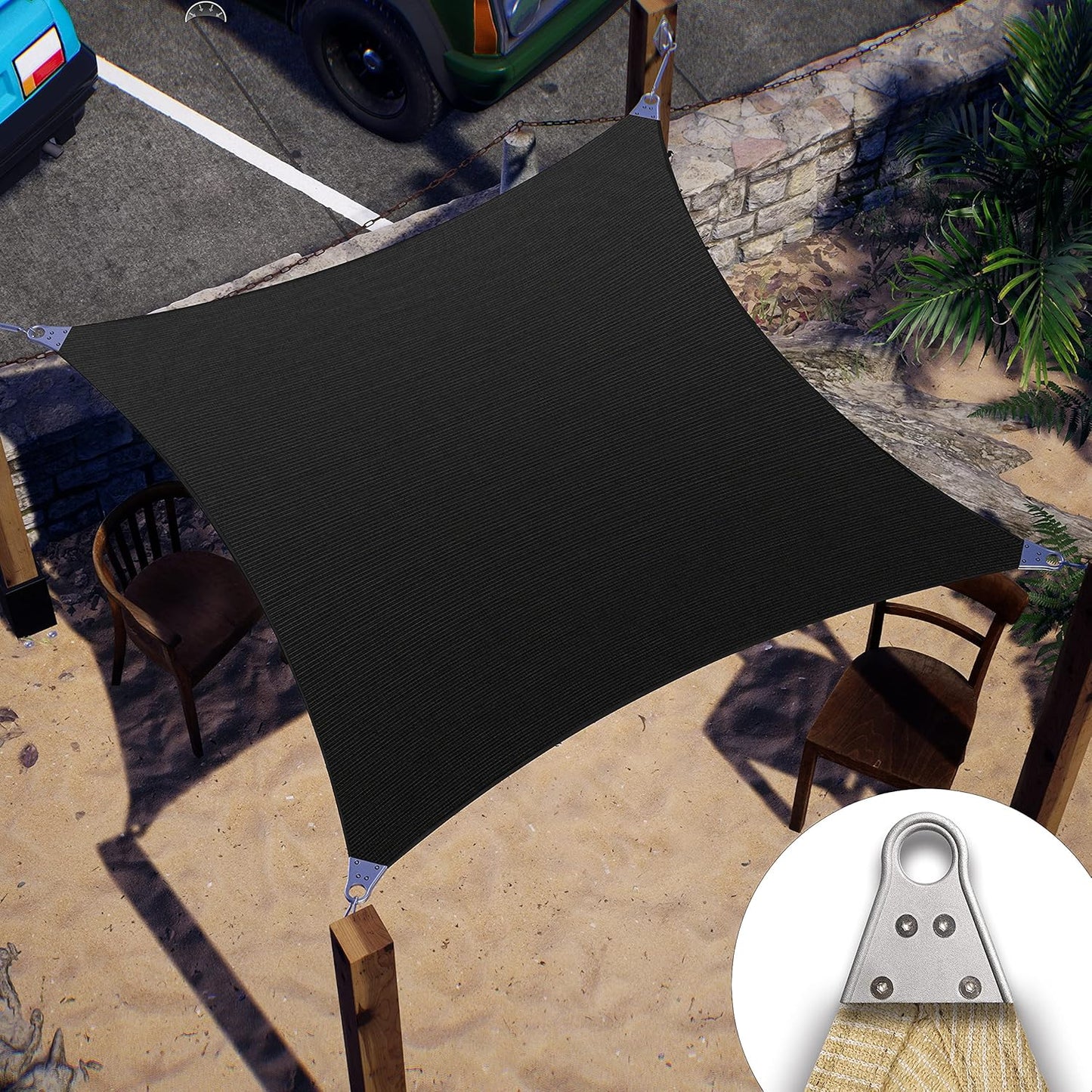 ColourTree Super Ring 19ft x 44ft Customized Sun Shade Sail
