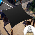 ColourTree Super Ring 28ft x 37ft Black Sun Shade Sail - Heavy Duty