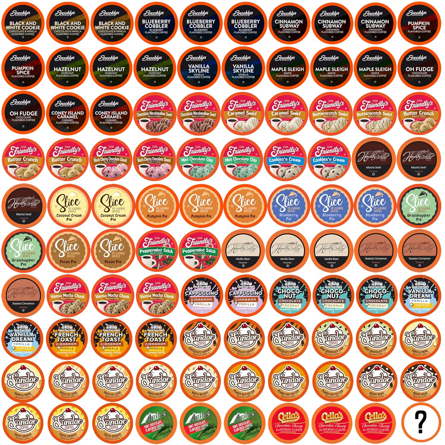 Two Rivers Coffee Pods Assorted Flavored Coffee 100 Count