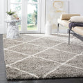 SAFAVIEH Hudson Shag X-Large Area Rug 11 ft x 15 ft - Plush Trellis