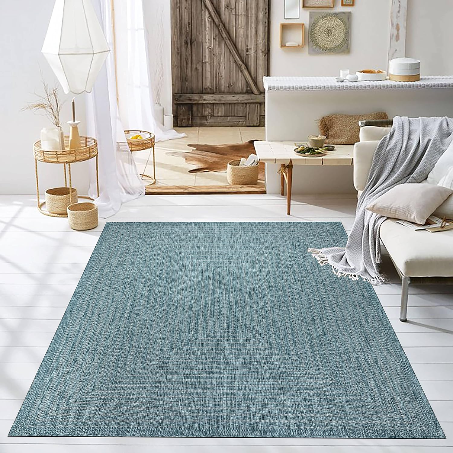 Adiva Rugs Outdoor Indoor Area Rug for All Seasons and Spaces