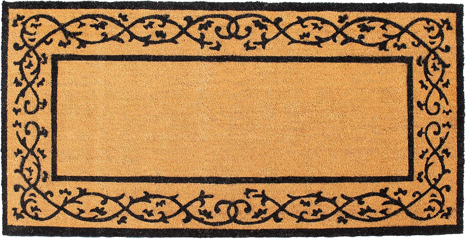 Calloway Mills Carrollton Doormat - Durable Natural/Black Design
