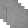 Chambray Black Linen Square Placemats Set of 4 - 14 x 14 in