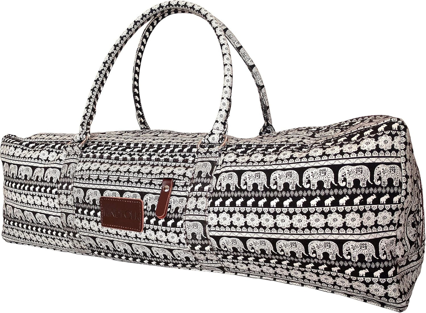 Kindfolk Patterned Yoga Mat Duffle: Stylish & Functional