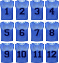 12 pcs Duramesh Pinnies/Scrimmage Vest - Numbered Team Jerseys