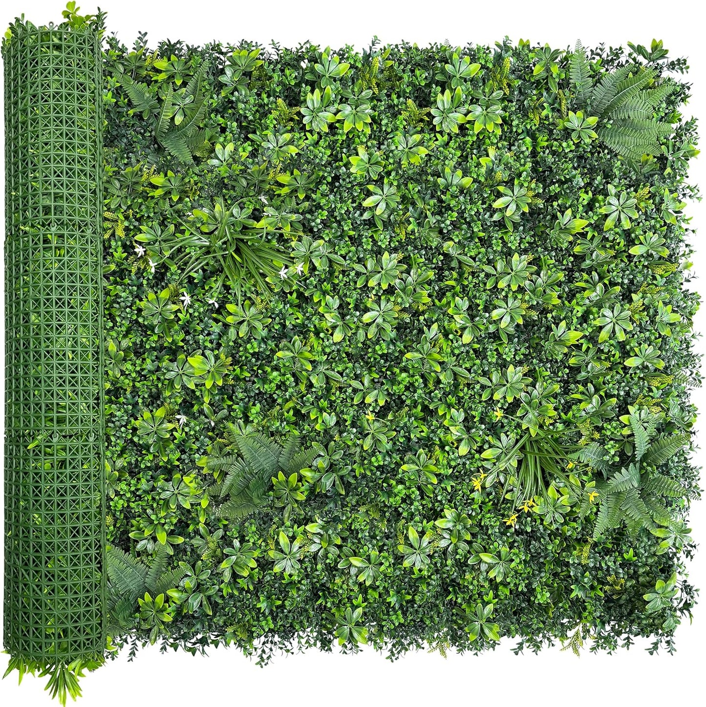 Artificial Green Wall Roll: 50x120 UV-Anti Faux Ivy Privacy Screen