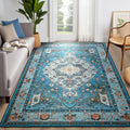 Area Rug 4x6 Machine Washable Boho Rug for Living Room - Vintage