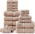 LANE LINEN 18 Piece Cotton Towel Set - Hotel Spa Quality