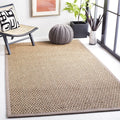 Seagrass Basketweave Area Rug 5x8 - Natural Fiber, Textured Look