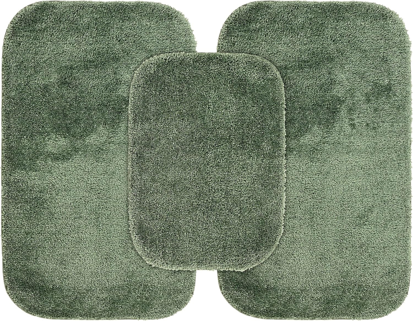 Garland Rug Traditional Nylon Washable Deep Fern Bath Rugs Set