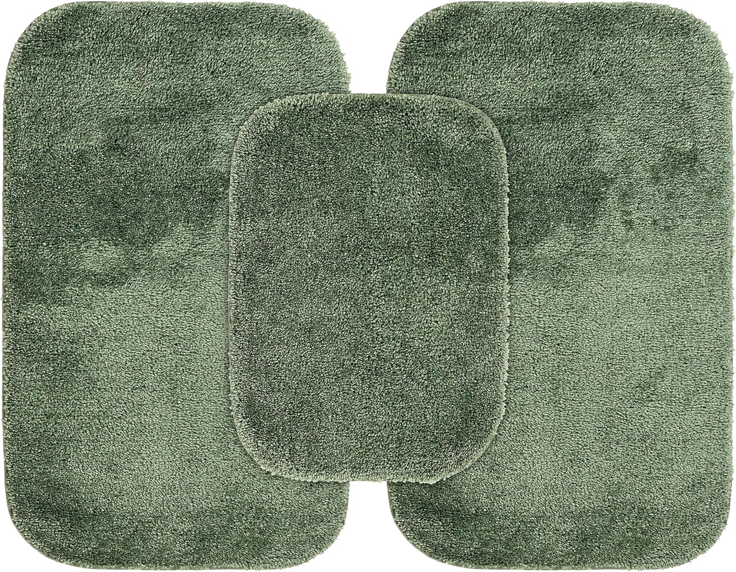 Garland Rug Traditional Nylon Washable Deep Fern Bath Rugs Set
