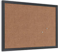 Cork Bulletin Board 17 in x 23 in Black Wood Frame - Clean Wall