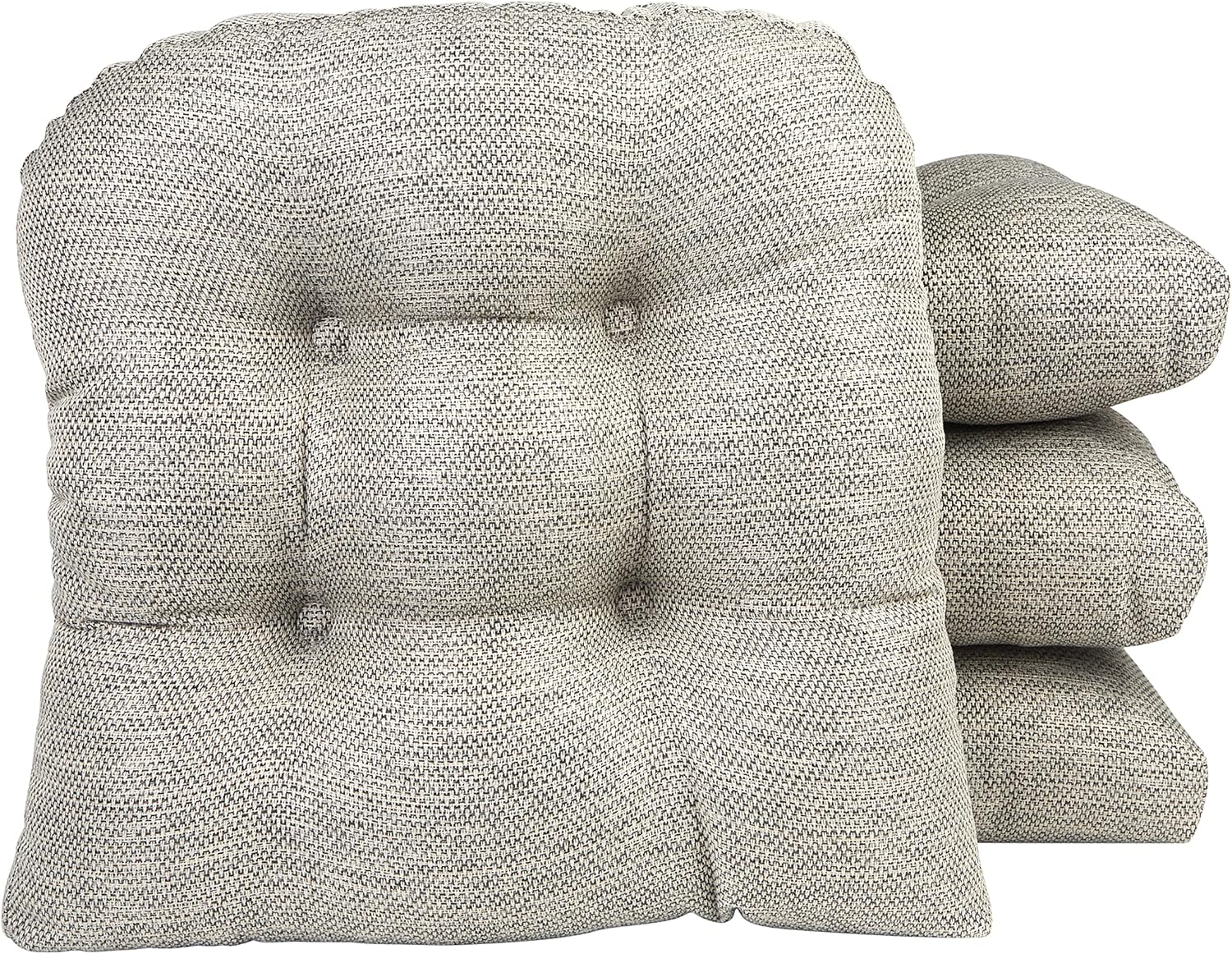 Klear Vu Gripper Non-Slip Dining Chair Cushions for Comfort