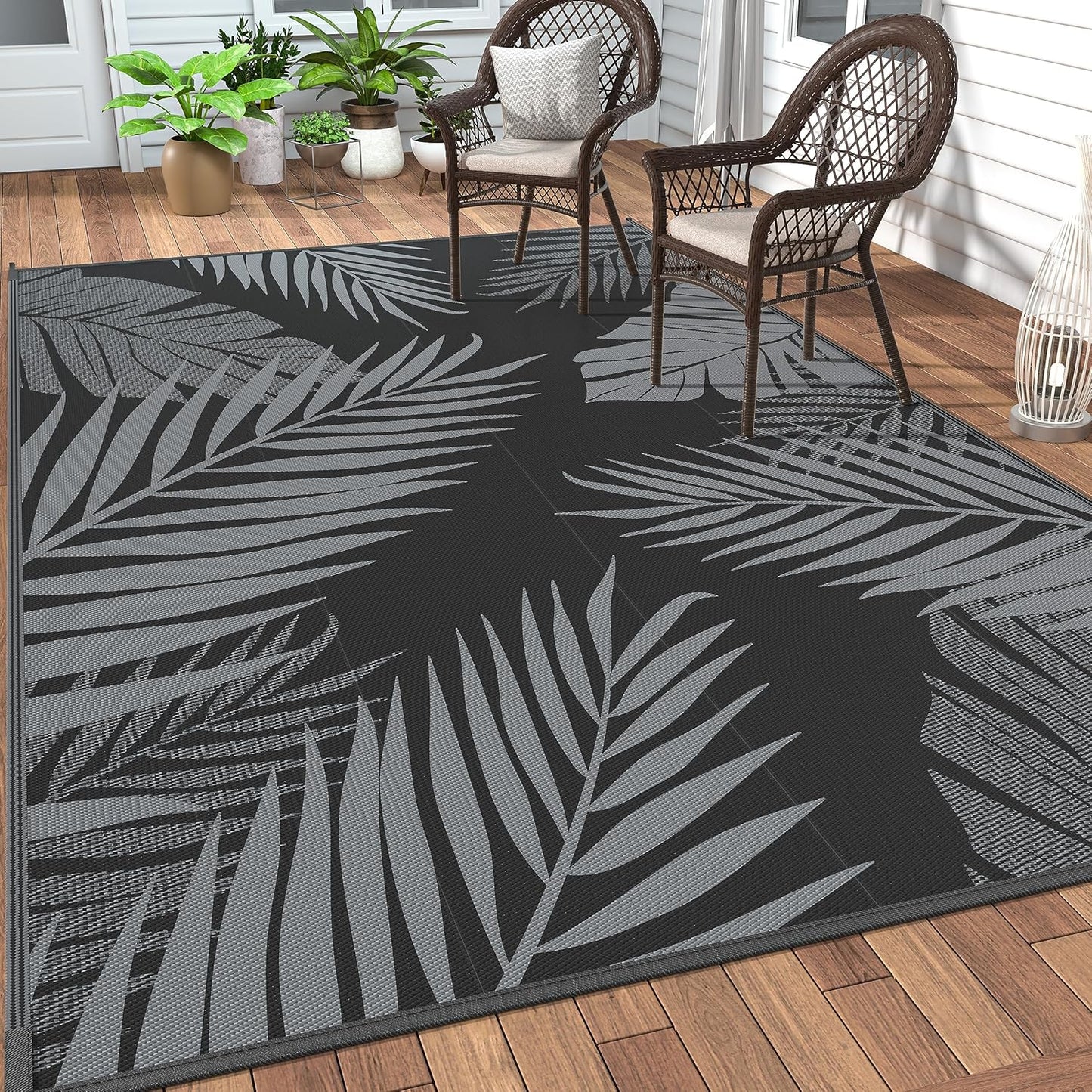 GENIMO Outdoor Rug 5ft x 8ft Waterproof for Patios