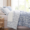 Oversized King/California King Paisley Blue Duvet Cover Set