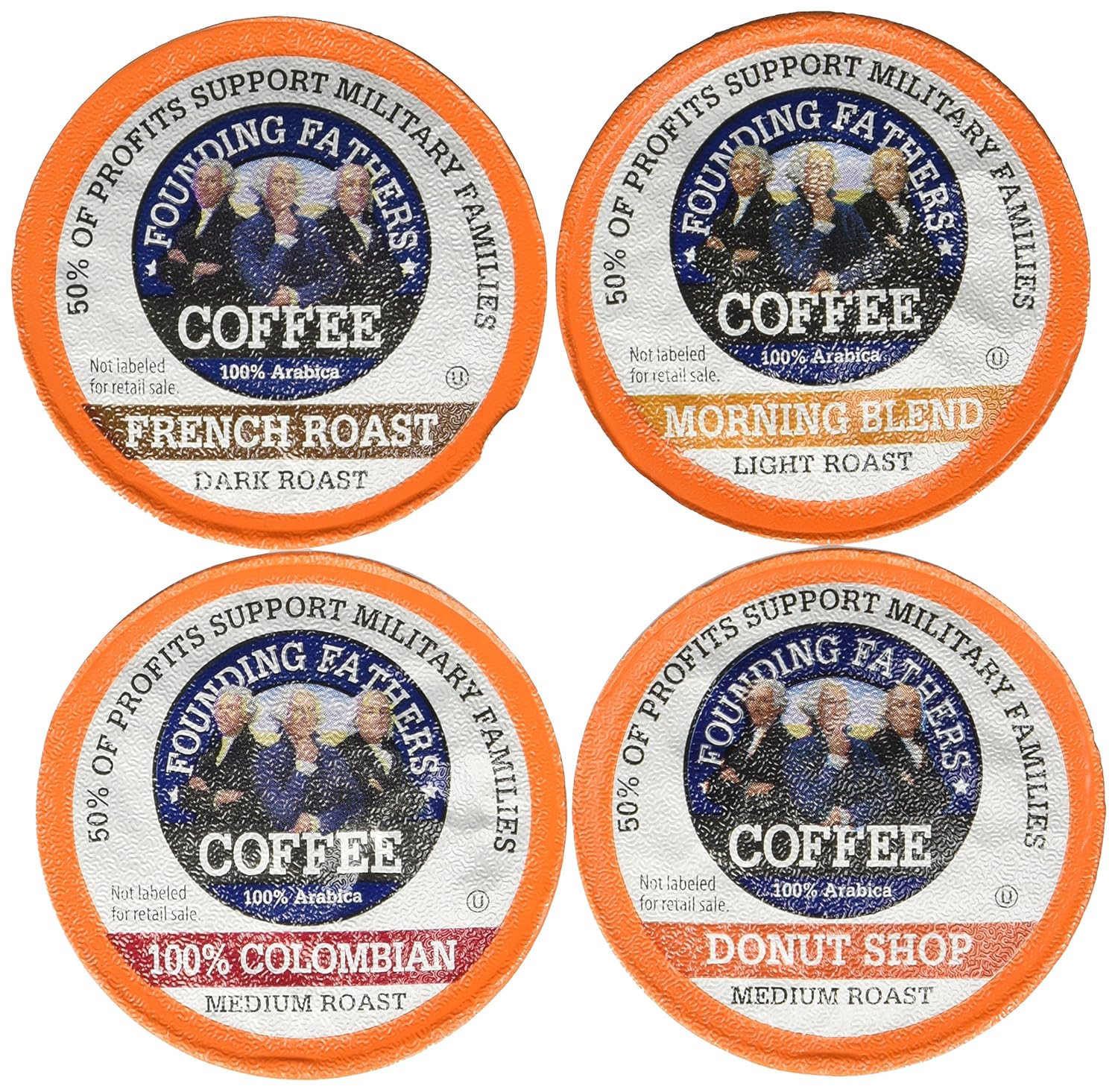Founding Fathers Coffee Single Serve Pods Variety Pack 80 Count
