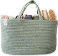 Natemia Diaper Caddy Organizer Large Lily Pad - Portable Rope Handles