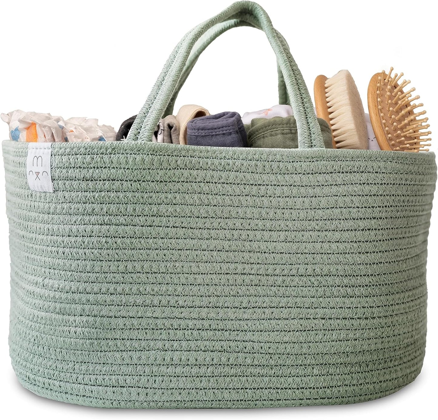 Natemia Diaper Caddy Organizer - Large Lily Pad for Baby Essentials