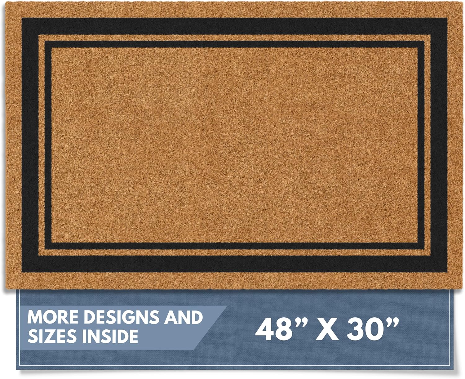 Barnyard Designs Natural Coco Coir Doormat for Entryways