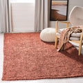 Natural Fiber Accent Rug 2ft 6in x 4ft Rust - Handmade Jute Rug