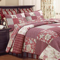 Cozy Line Cotton Reversible Patchwork Quilt Set King - Vintage