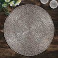 Decozen Round Placemats Set of 8 for Elegant Holiday Dining