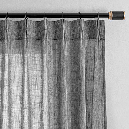 MYSKY HOME Semi Sheer Bedroom Curtains for Elegant Decor