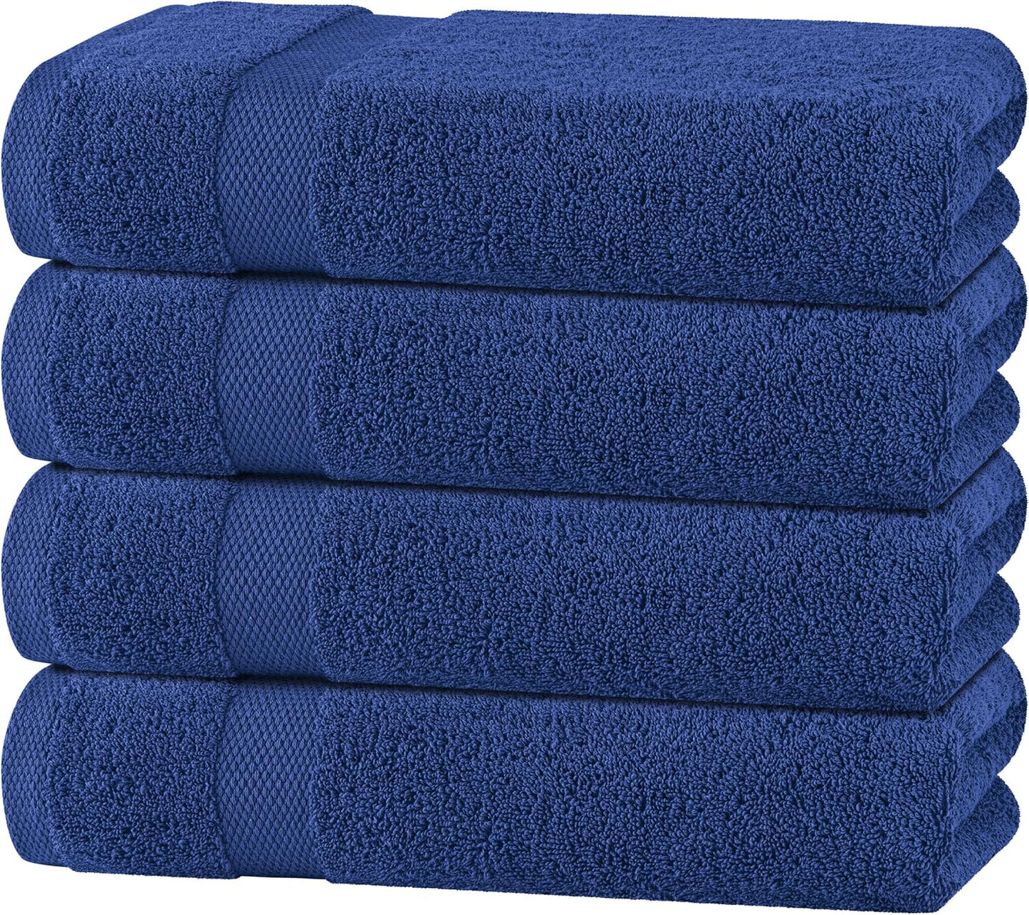 Soft Extra Absorbent Navy Blue Bath Towels for Home and Spa