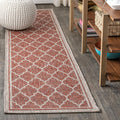 JONATHAN Y Moroccan Trellis Indoor Outdoor Runner Rug 2x10 - Durable