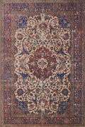 Loloi Loren LQ-11 Sand/Multi 5 ft x 7 ft 6 in Area Rug - Vintage Look