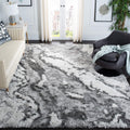 SAFAVIEH Shag Area Rug - Trendy Abstract Pattern for Living Spaces