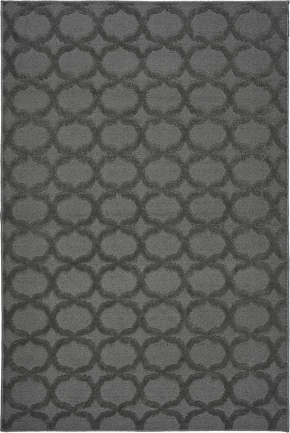 Garland Rug Sparta 4 ft. x 6 ft. Area Rug in Cinder Gray Review