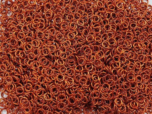 Chainmail Joe 1/2 Pound Orange Anodized Aluminum Jump Rings
