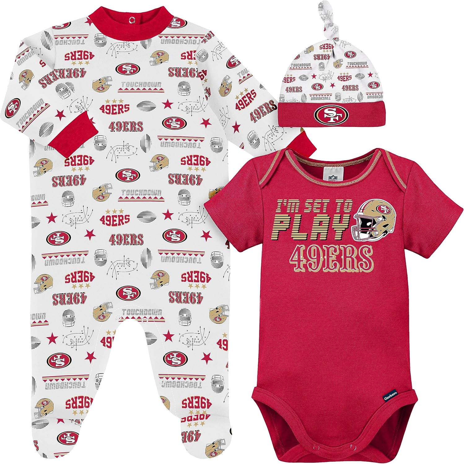 NFL Baby Boys' Clothing Set with Bodysuit and Sleep 'n Play