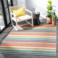 Cabana Accent Rug 4ft 5in x 6ft 5in - Ivory & Green Stripe
