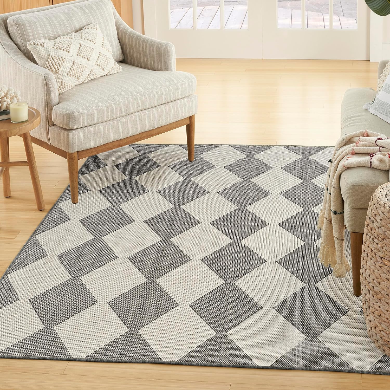 Nourison Home Positano Charcoal Area Rug for Stylish Decor