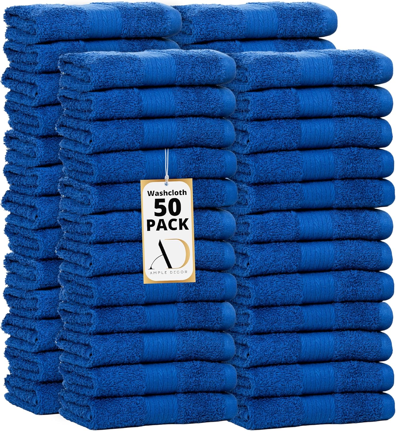 Soft Absorbent Wash Cloths Set of 50 for Spa and Home Use