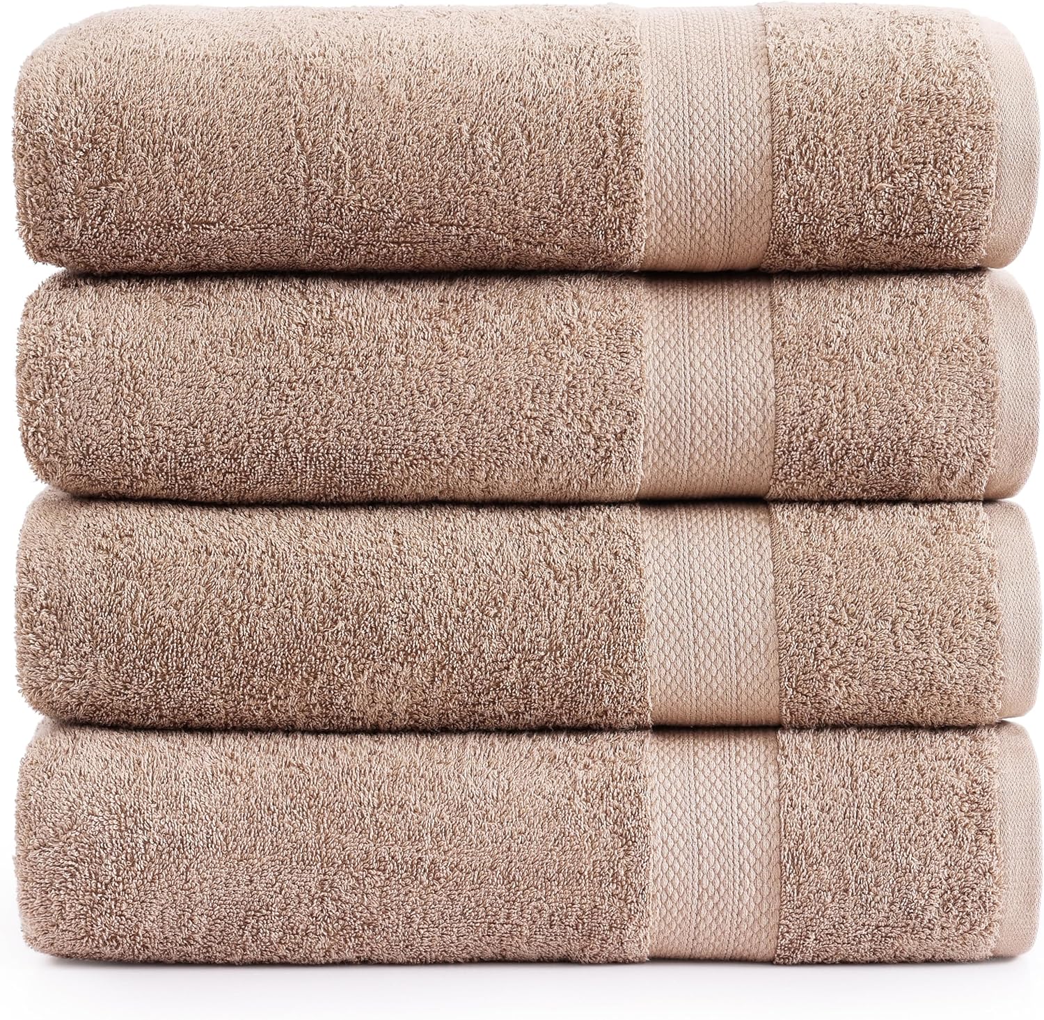 LANE LINEN 100% Cotton Bath Towels Set of 4 for Luxury Comfort